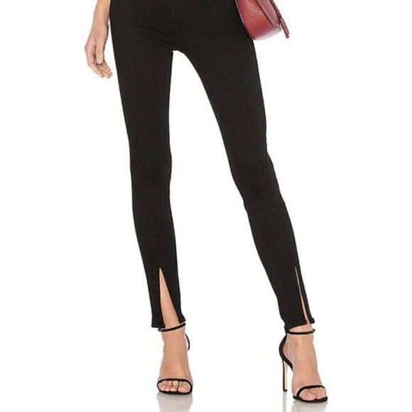 Rag & Bone Yuki Skinny in Coal Bar split front.  Size 30 - Picture 2 of 12